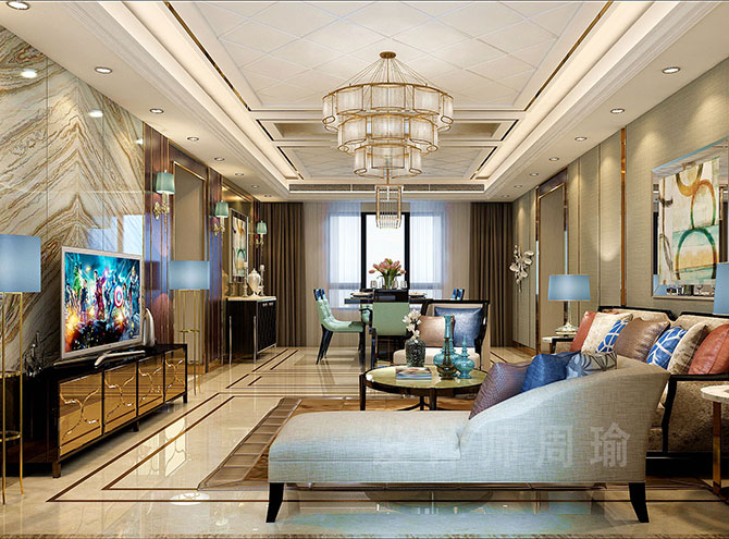 粉嫩的逼逼世纪江尚三室两厅168平装修设计效果欣赏